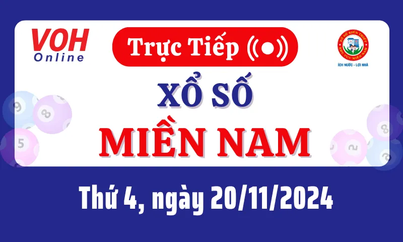 XSMN 11 月 20 日，直播南方彩票 2024 年 11 月 20 日星期三